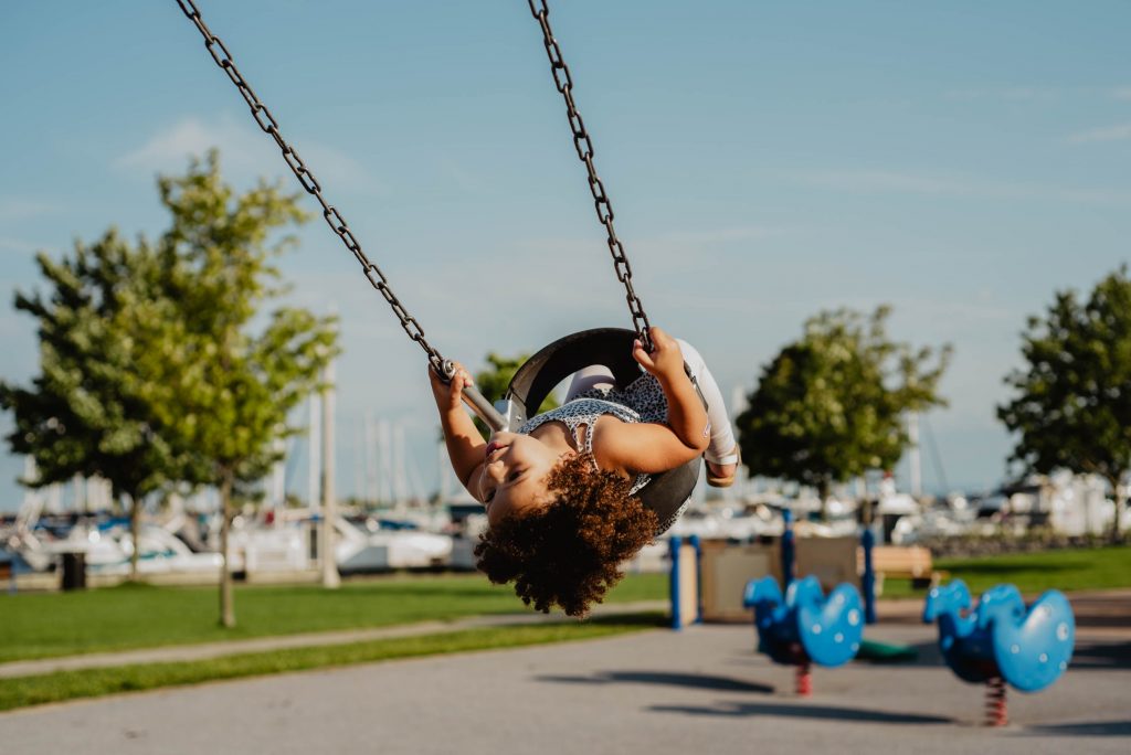 Kid on Swing