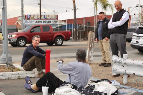 Governor Newsom participates in ride-along with the Fresno joint City-County homeless outreach and crisis response teams