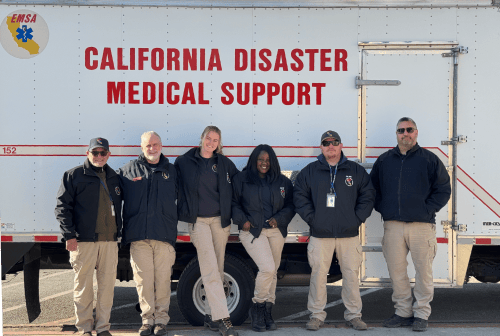 CAL-MAT at the Eaton Fire in Los Angeles County, 2025.